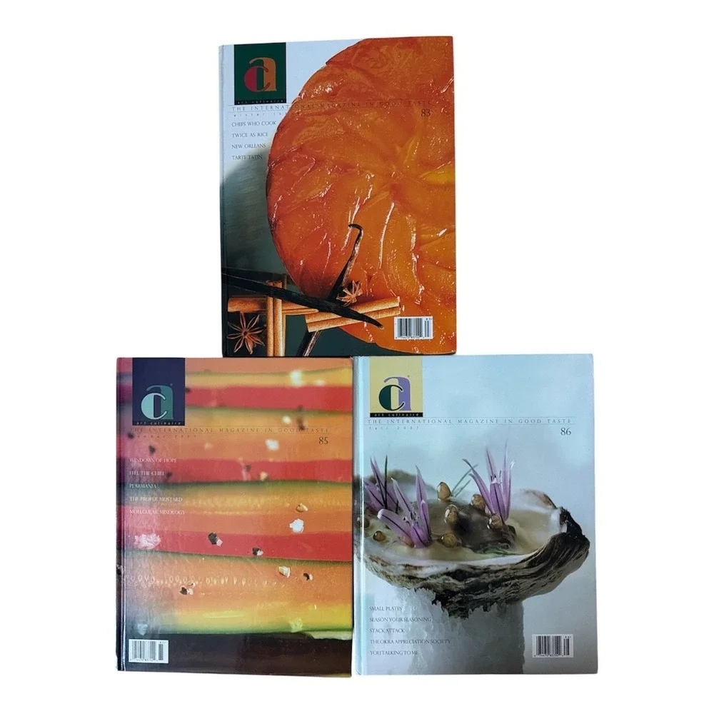 Lot‎ of 3 ART CULINAIRE International Magazines Volumes 83- 85- 86